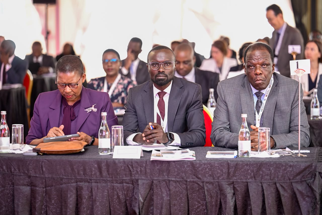 Cabinet Secretary Hon. Wycliffe Oparanya E.G.H alongside various dignitaries at the 15th Development Partners Forum