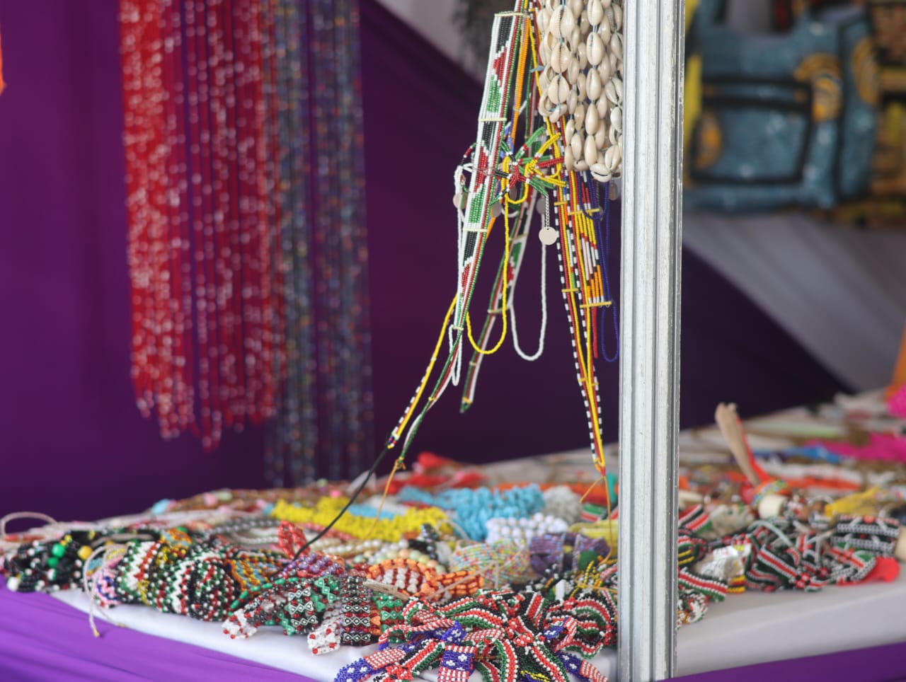 Artifacts displayed prior to the Madaraka Day thematic event