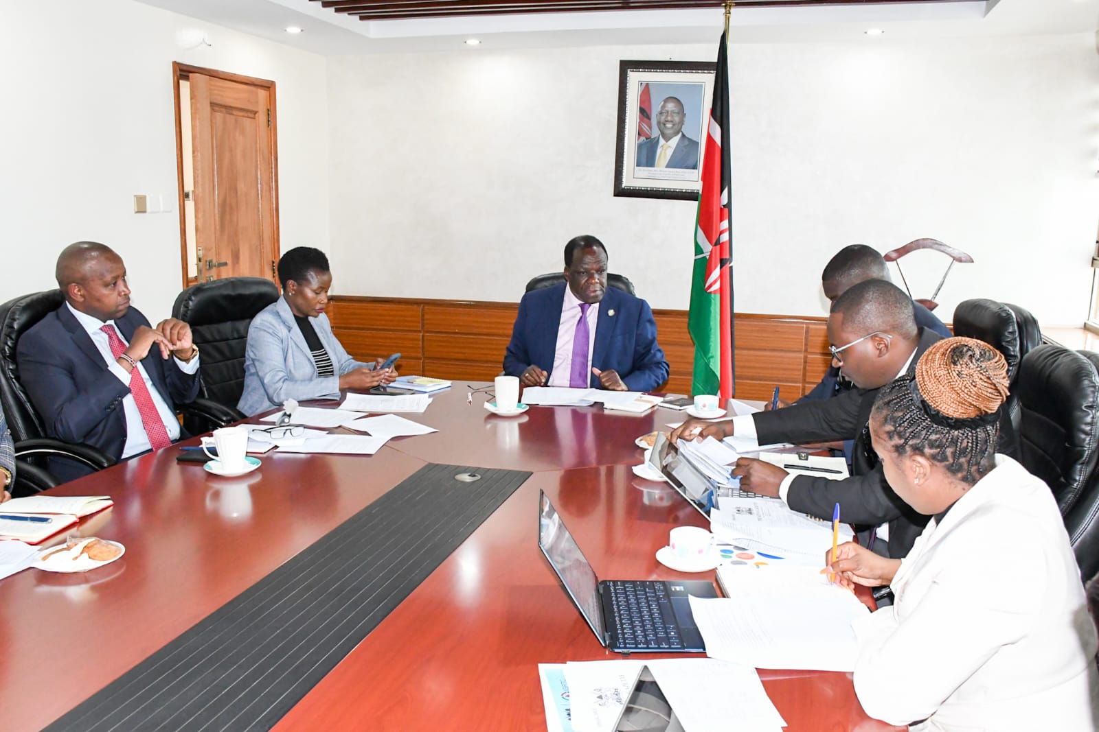 CS. Co-operatives and MSMEs Development leads discussion with team from Intergovernmental Relations Technical Committee