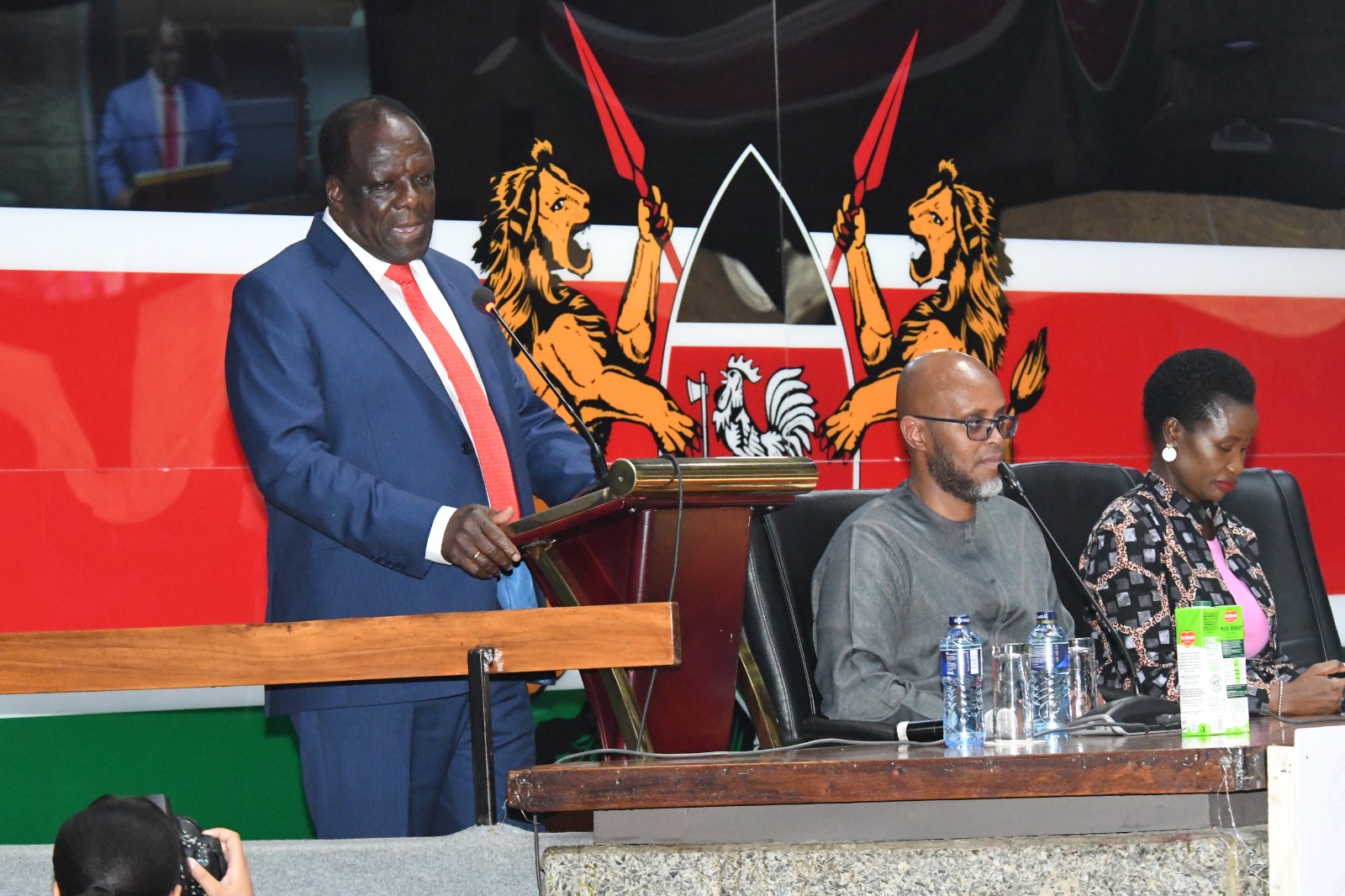 CS. Co-operatives and MSMEs Hon. Wlycliffe A. Oparanya, FCPA,EGH delivers speech at the MSMEs Connect