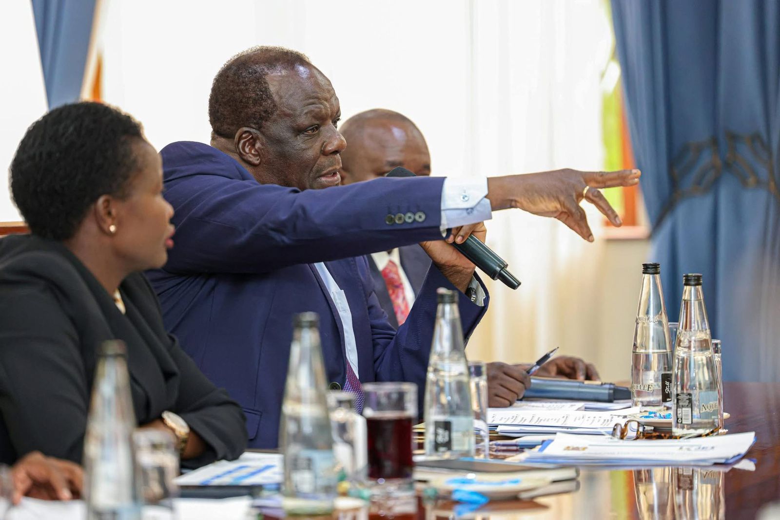 Cabinet Secretay Hon. Wycliffe Oparanya, EGH speaks during high level meeting discussing NYOTA and KJET Project