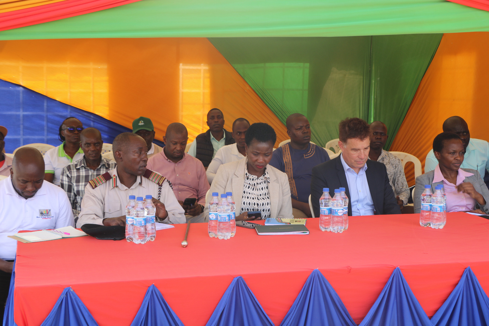Delegation present at Daljeet Wirk Food Processors in Nambale, Busia County
