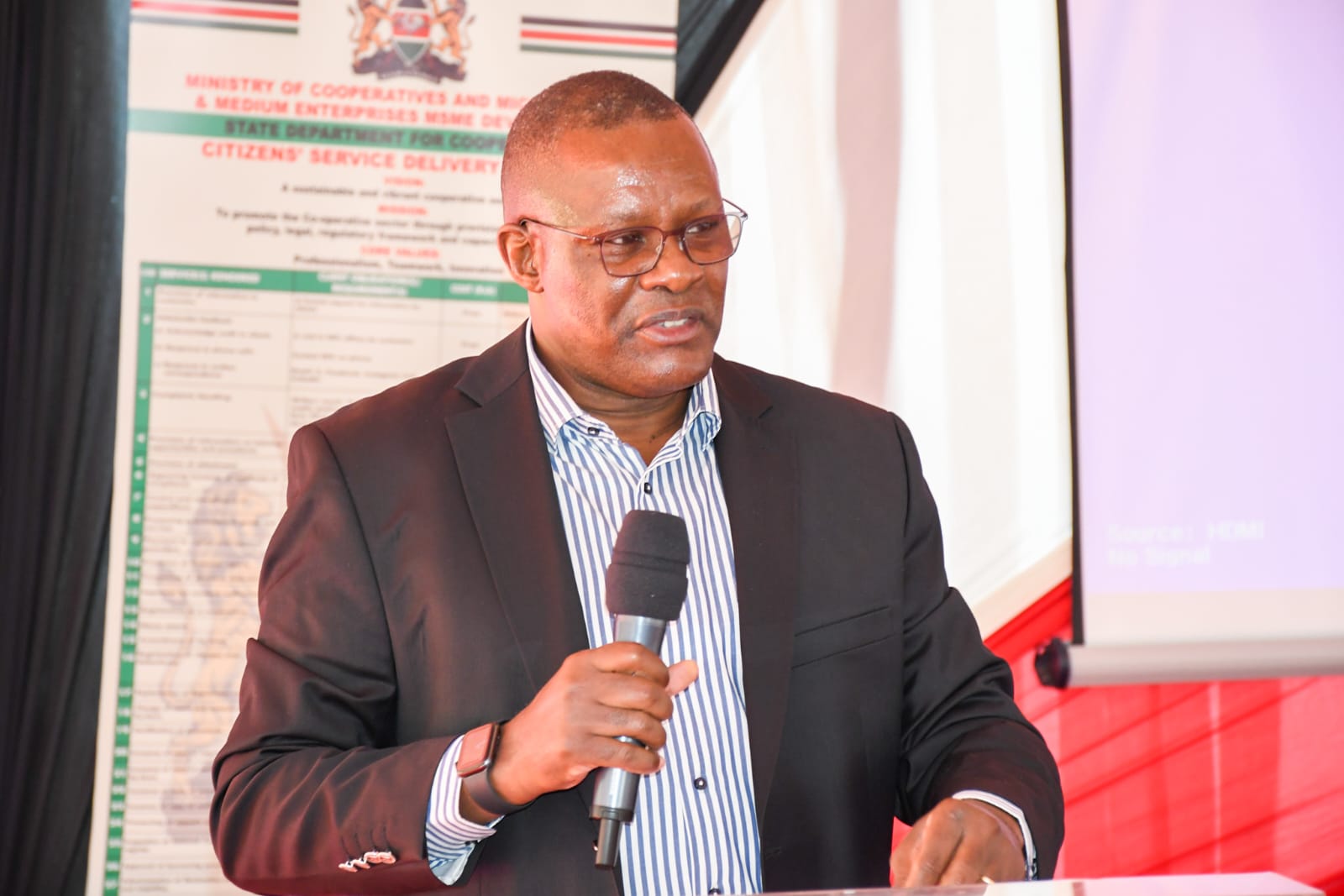 Deputy Chief of Staff in charge of performance and delivery Management in the Executive Office of the President of Kenya, Eluid Owalo