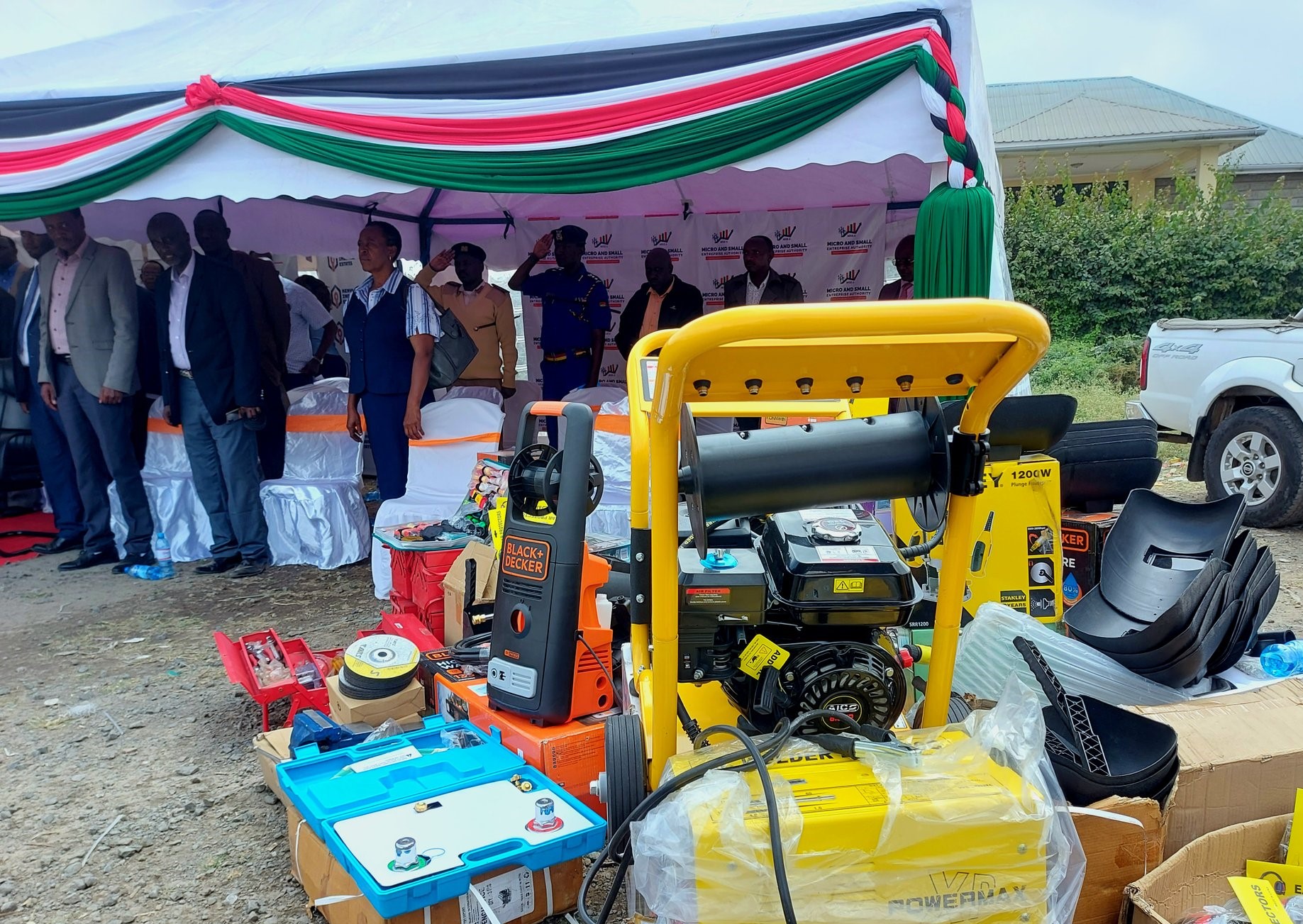 Donated equipment meant to boost cottage level manufacturing businesses