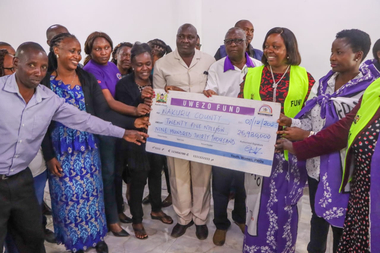 Uwezo Fund cheque issuance