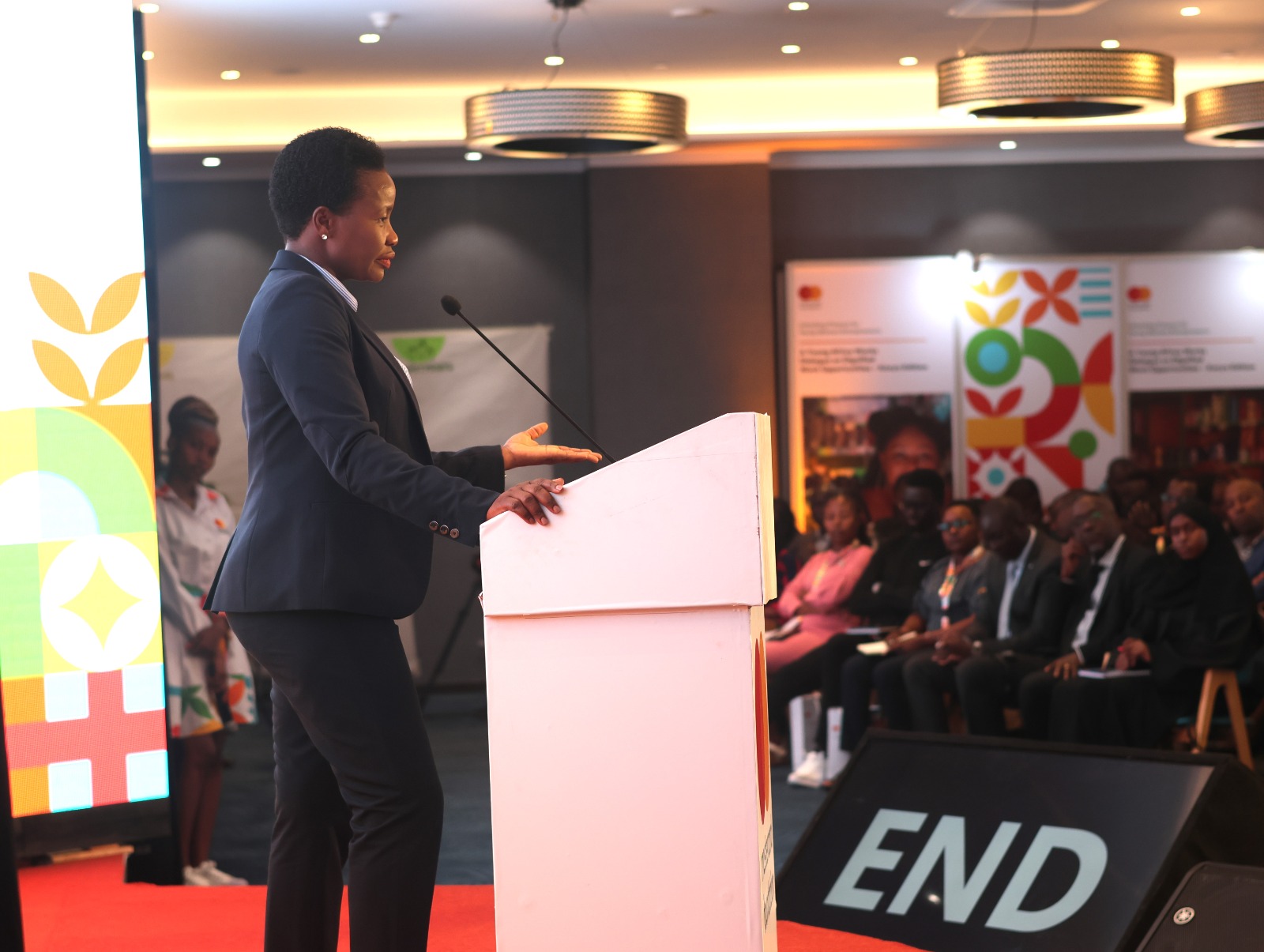 PS MSMEs Development delivers speech at the Young Africa Works Dialogue Series
