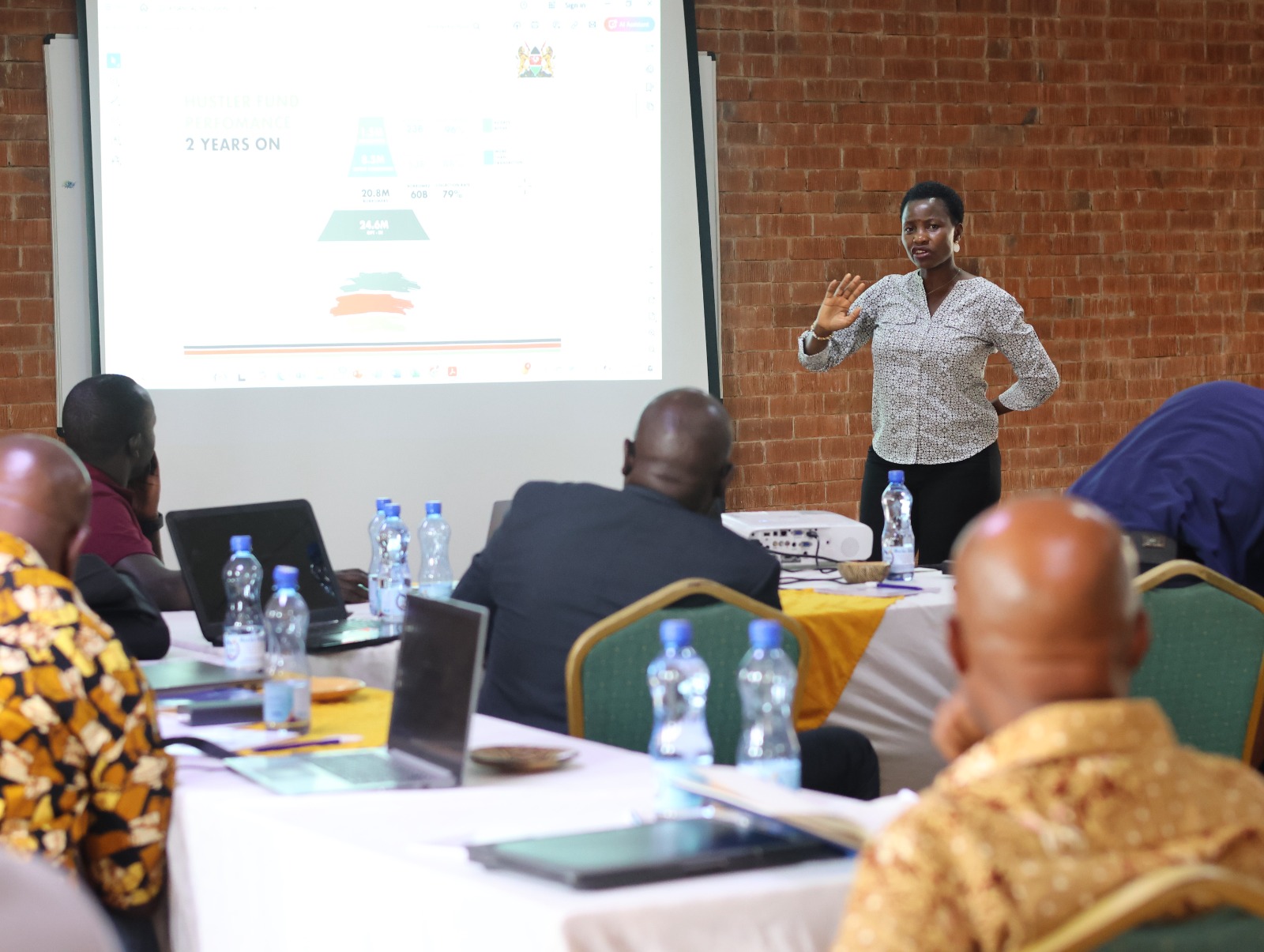 Hon. Susan Mang'eni,CBS addresses Technical Sub-National Commitee