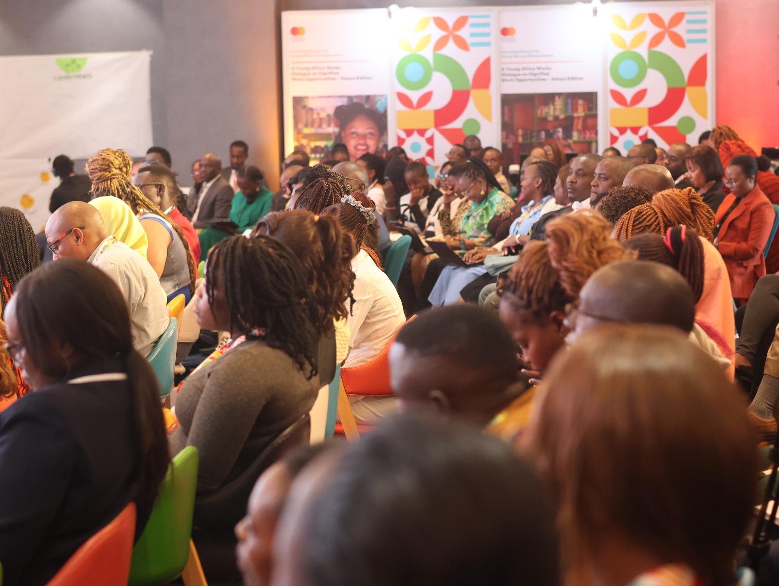 Individuals present at the Young Africa Works Dialogue Series