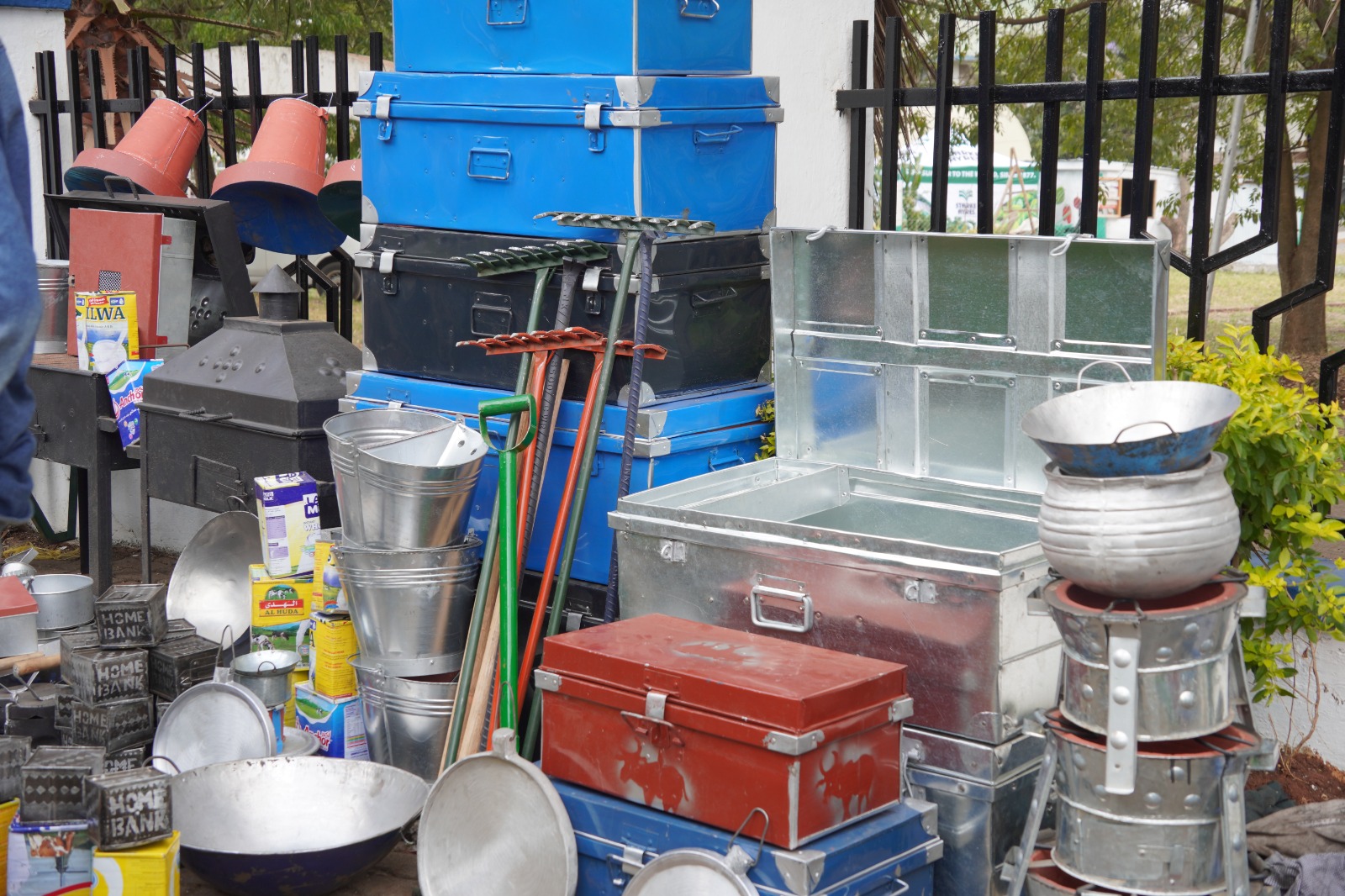 Jua Kali products being showcased at the Trade Fair