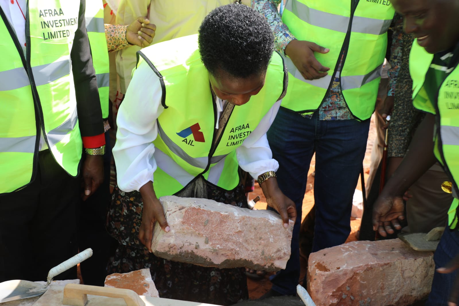Madam PS lays stone foundation for the construction of Huduma center in Lafey constituency in Mandera County