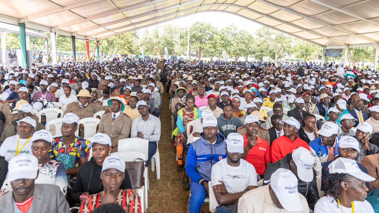 Members present during launch of Shirikiana Sacco