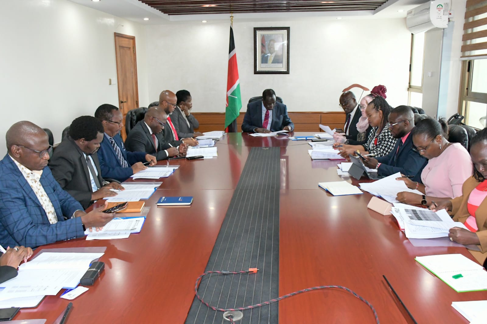 Multisectoral team led by the Ministry of Cooperatives CS Wycliffe Oparanya MSME