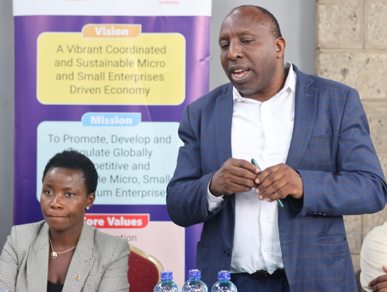 PS Susan Mang'eni, CBS alondside stakeholders present at the launch