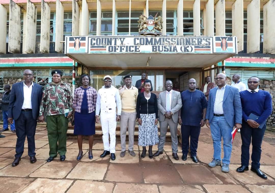 PS in the presence of various stakeholders at the MTP IV plan in  Busia