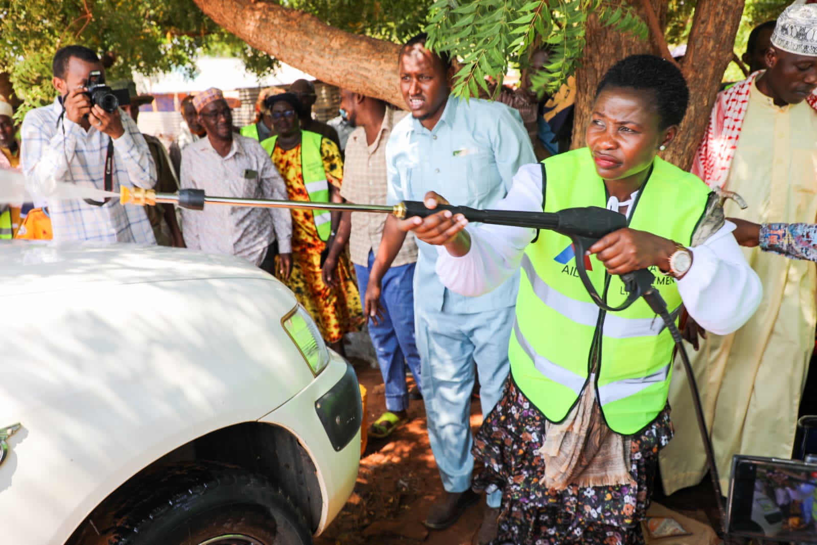 PS officially uses before handing over the fully equipped car wash facility