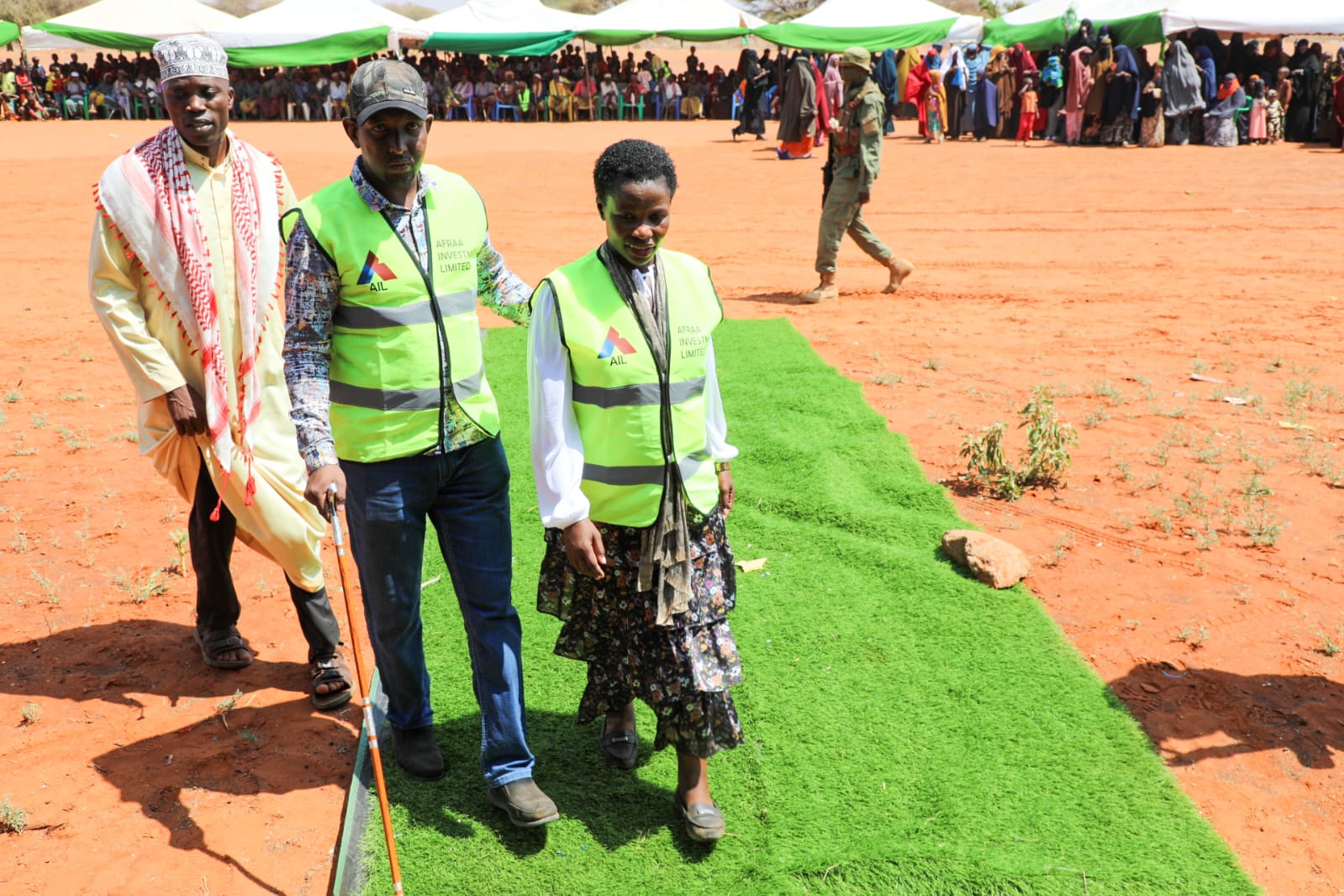 Principal Secretary Hon. Mang'eni, CBS arrives Lafey Constituency