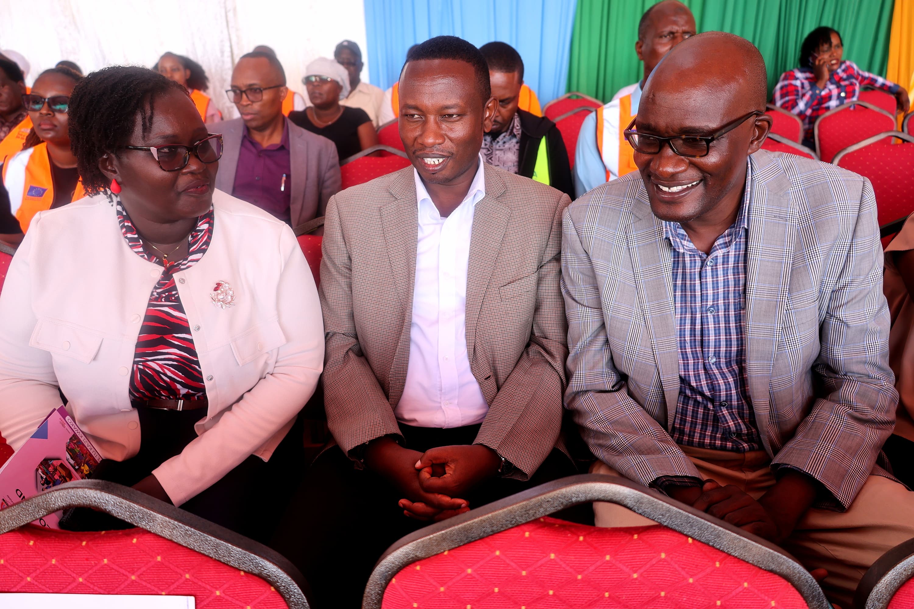 Uwezo Fund CEO Mr. Peter Lengapiani alongside MSEA CEO  Mr. Henry Rithaa