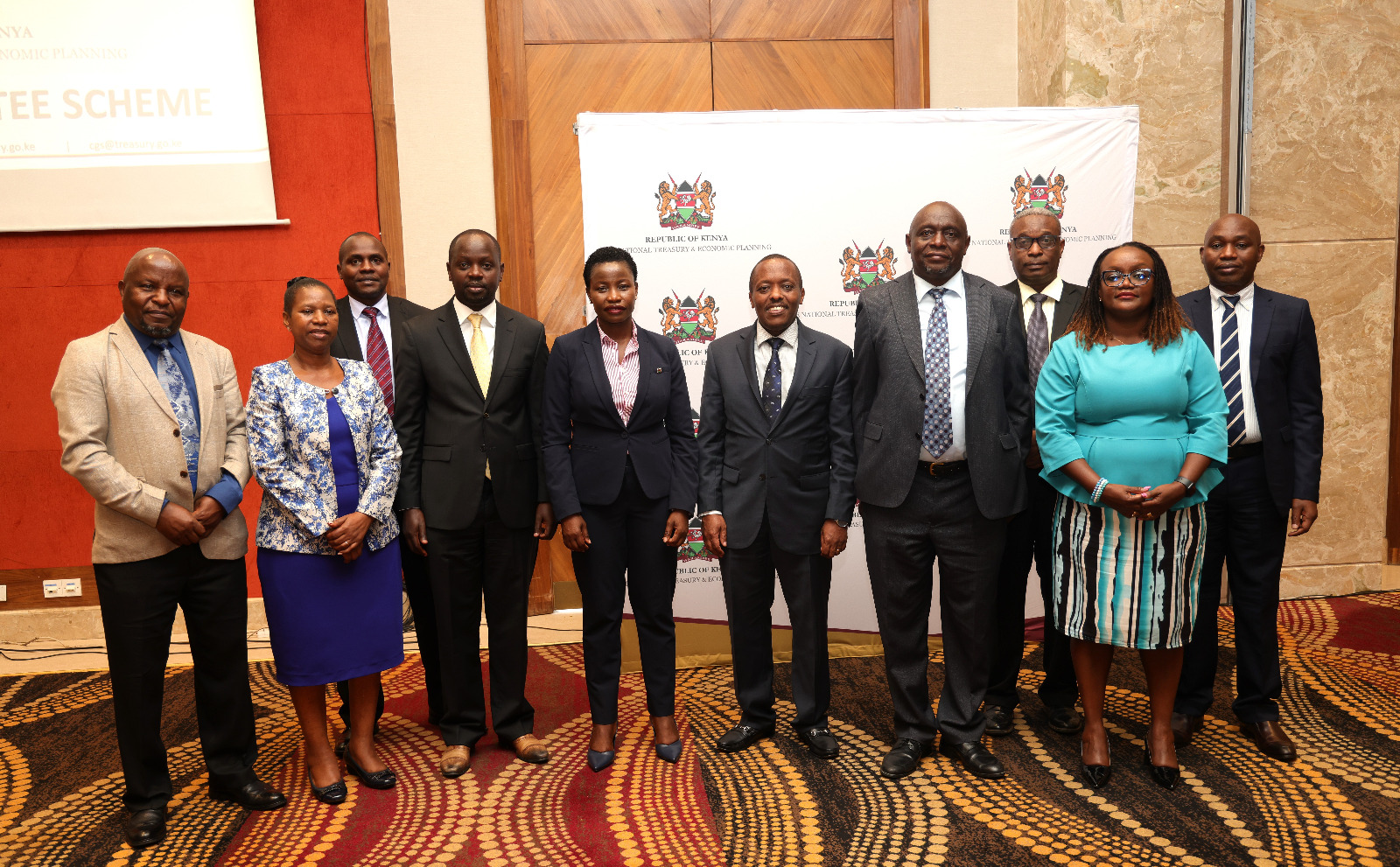 Various dignitaries present at the Kenya Credit Guarantee Scheme Forum for MSMEs