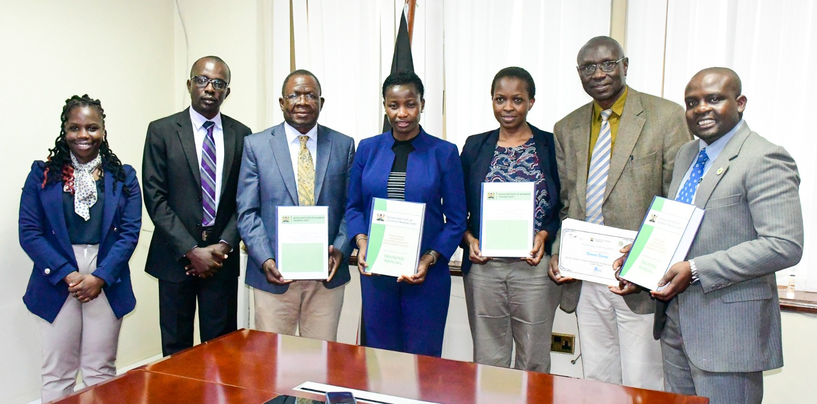 PS MSMEs Development and relevant stakeholders showcasing MSMEs Development Training Manual 