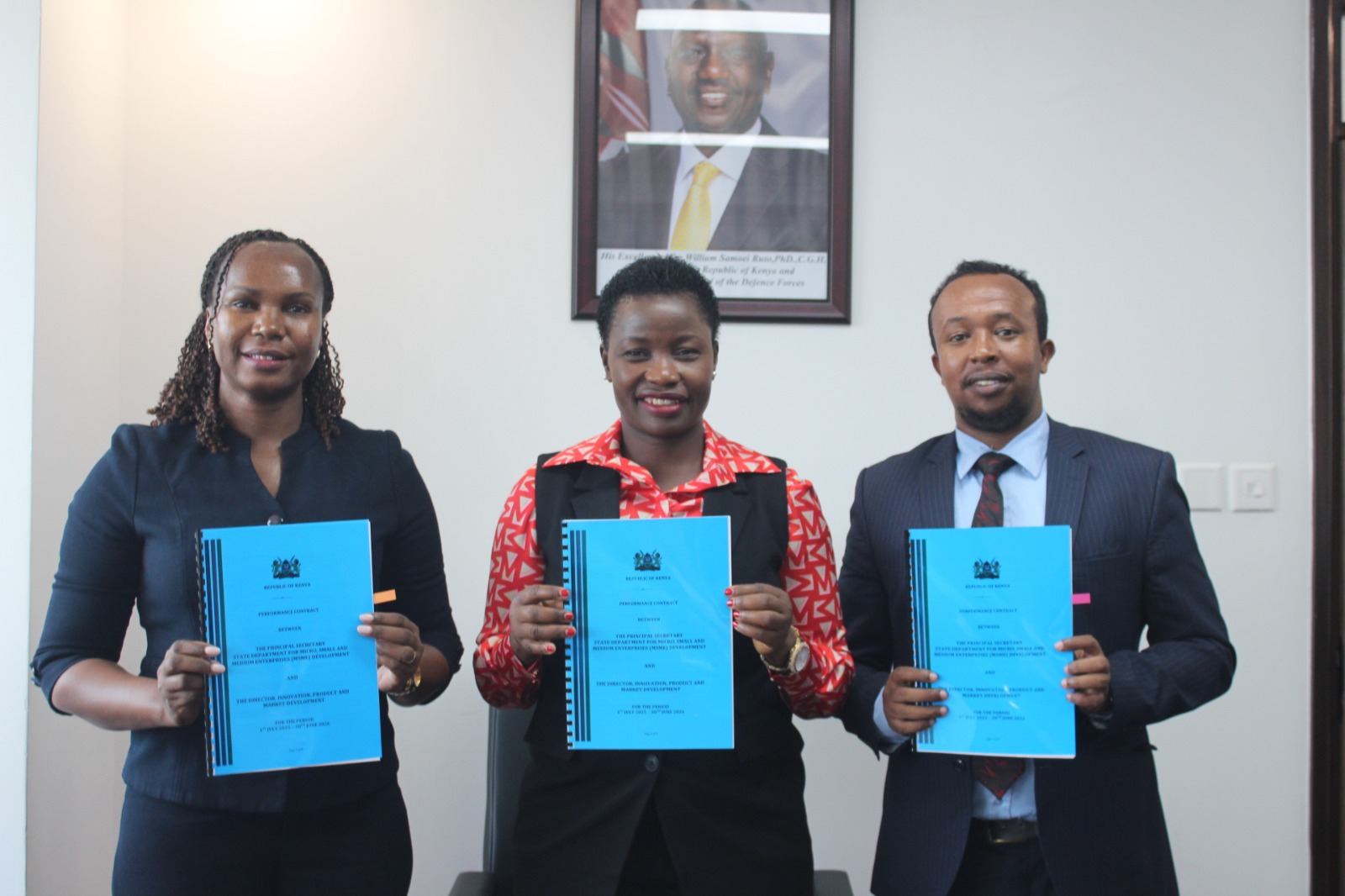 Director Innovation, Product, Market & Entreprise Development alongside PS MSMEs and Secretary MSMEs