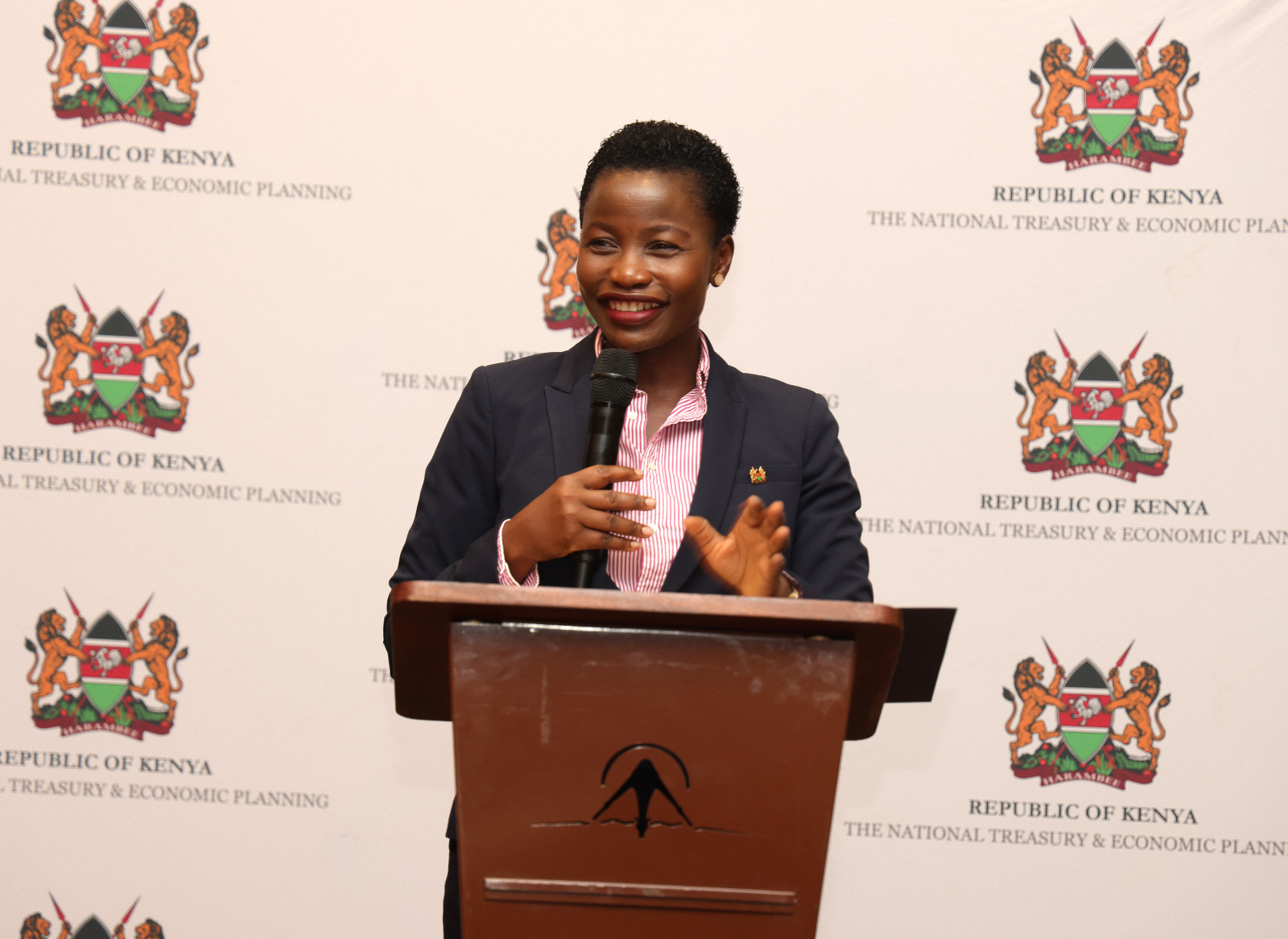 PS. Hon. Susan Mang'eni delivers speech at the Kenya Credit Guarantee Scheme Forum