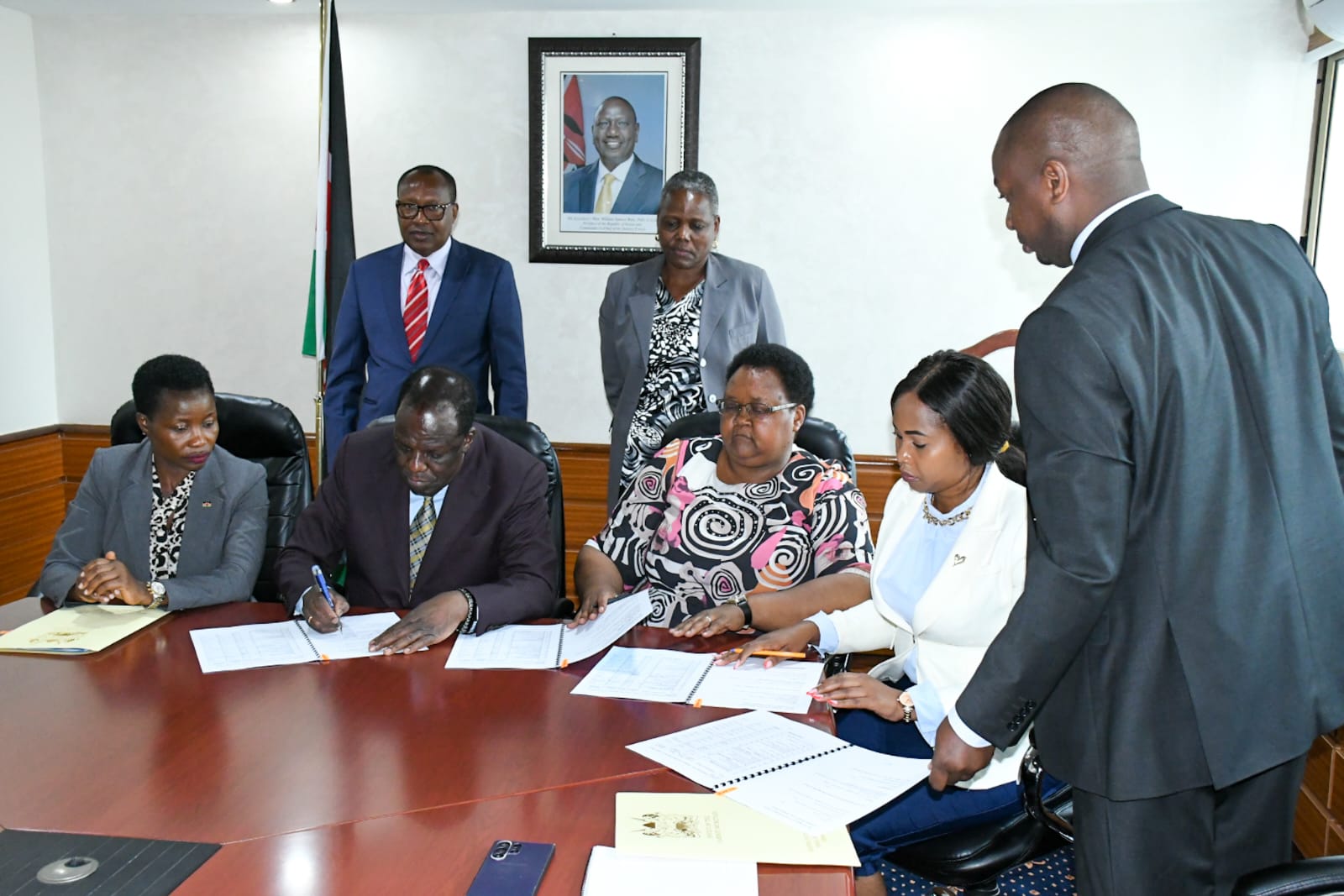 Stakeholders from SAGAs sign perfomance contract with the Cabinet Secretary