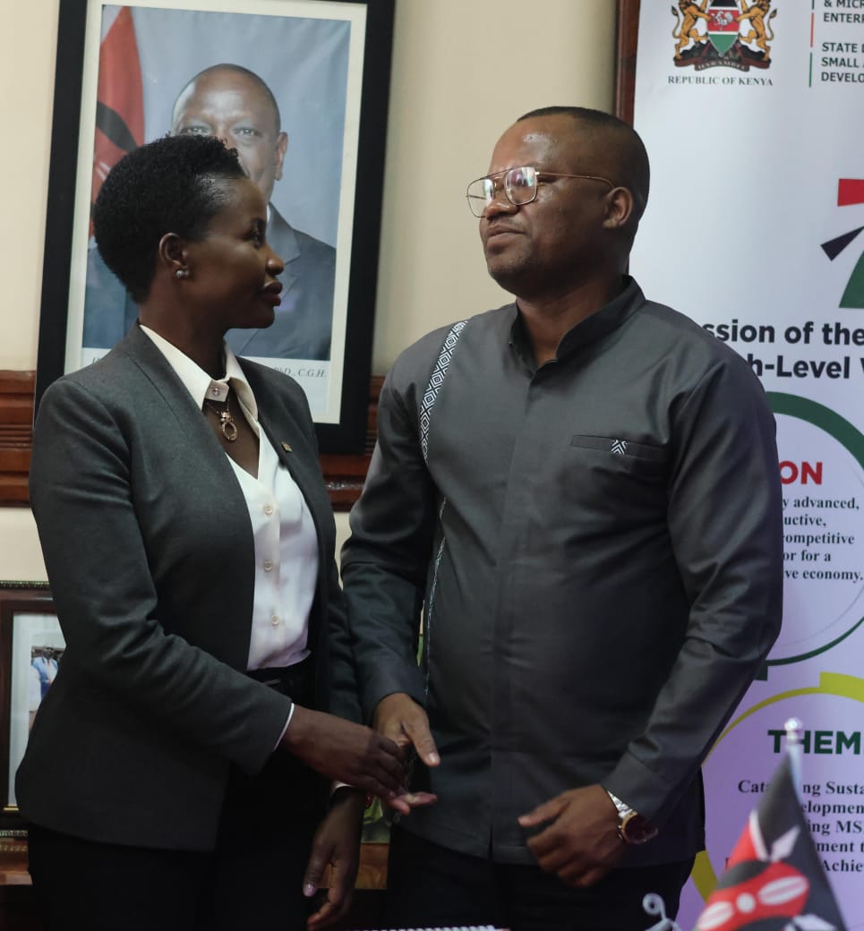 UNDP Representatives alongside Principal Secretary MSMEs Development