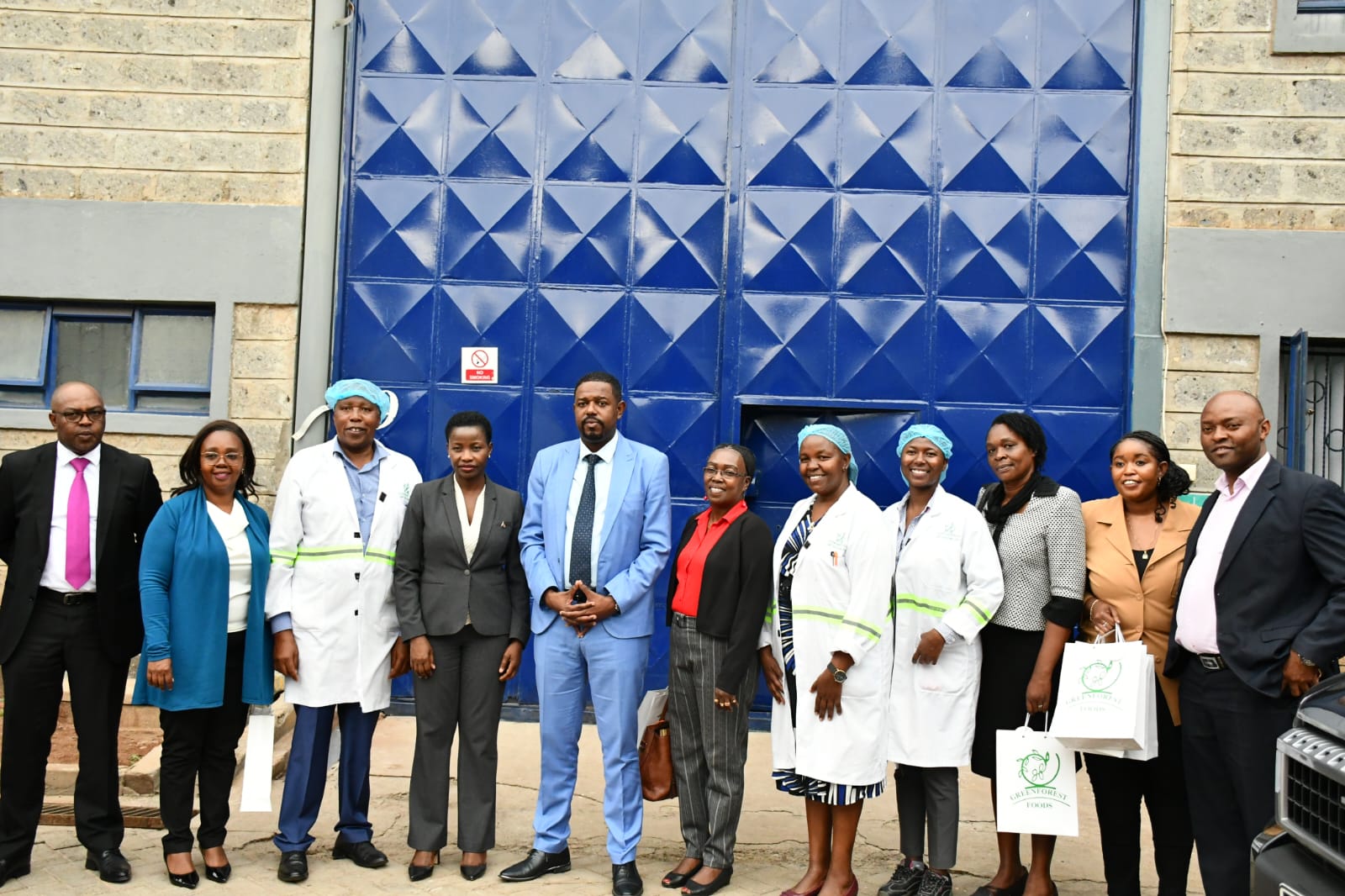 PS Susan Mang'eni and PS Abubakar Hassan at Green Forest Limited