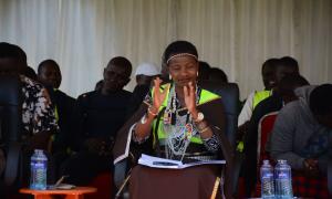 Chief Guest at the Launch of Issuance of Uwezo Fund cheques in Kapsabet