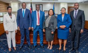 Top leadership from the Ministry of Co-operatives and team from  Government Service Delivery Unit