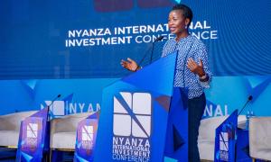 Hon. Susan Mang'eni, CBS at the Nyanza International Investment Conference