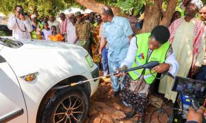 PS officially hands over a fully equipped car wash facility