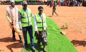 Principal Secretary Hon. Mang'eni, CBS arrives Lafey Constituency