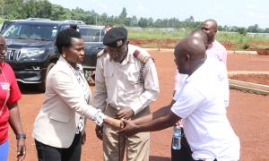 Principal Secretary arrives Daljeet Wirk Food Production in Busia County