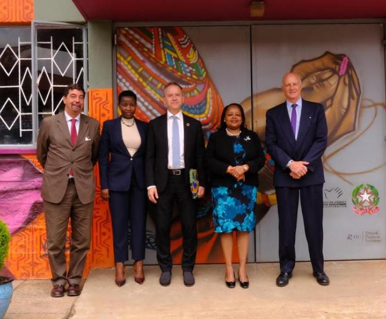 PS Hon. Susan Mang'eni in the presence of Hon. Mercy Wanjau and other dignitaries