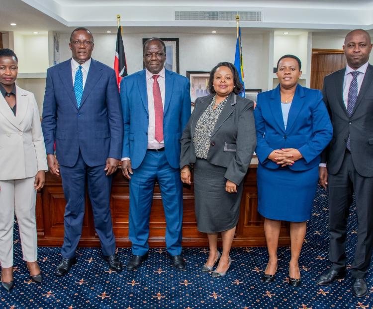 Top leadership from the Ministry of Co-operatives and team from  Government Service Delivery Unit