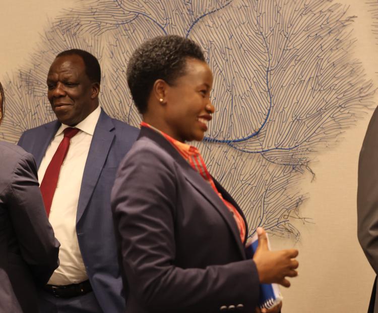 Cabinet secretary Wycliffe Oparanya and MSMES Development PS Susan Mangeni