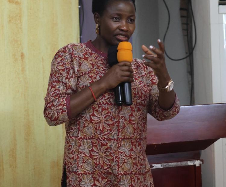 Hon. Susan Mang'eni CBS addresses members of public on the 2025 MSMEs Policy Draft