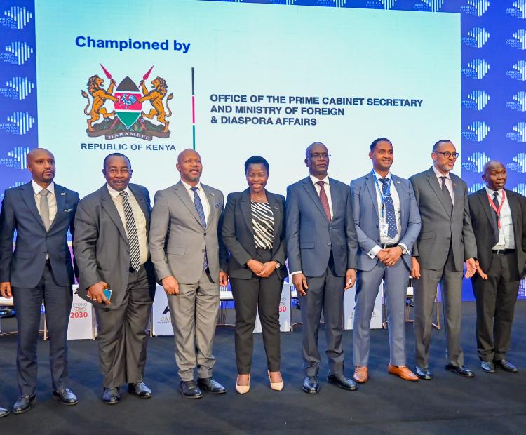 Principal Secretary alondside various delegates present at the 2026 Africa Capital Week